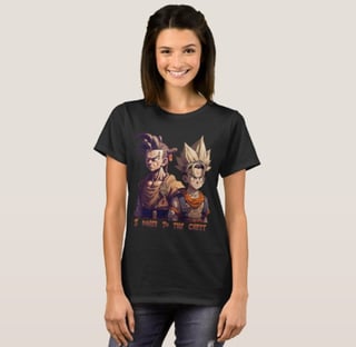 Camiseta Feminina Dragon Z 100% Algodão Qualidade Premium