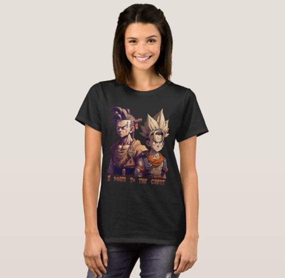 Camiseta Feminina Dragon Z 100% Algodão Qualidade Premium
