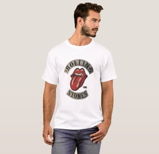 Nome do produto Camiseta Rolling 100% Algodão Qualidade Premium