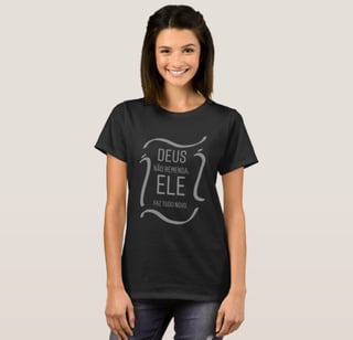 Nome do produto Camiset Feminina Ele 100% Algodão Qualidade Premium