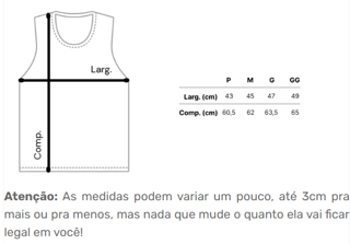 Nome do produto Regata Dryfit Hora do Treino