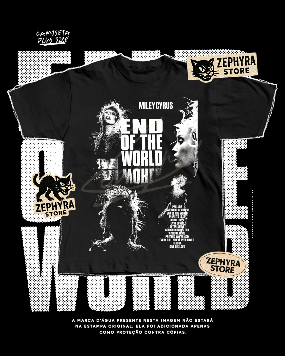 Nome do produto: Plus Size - Miley Cyrus  -  End Of The World
