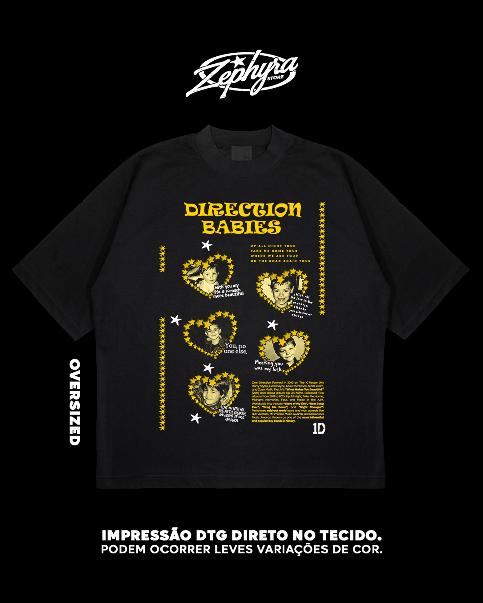 Nome do produto: Oversized - One Direction - Direction Babies