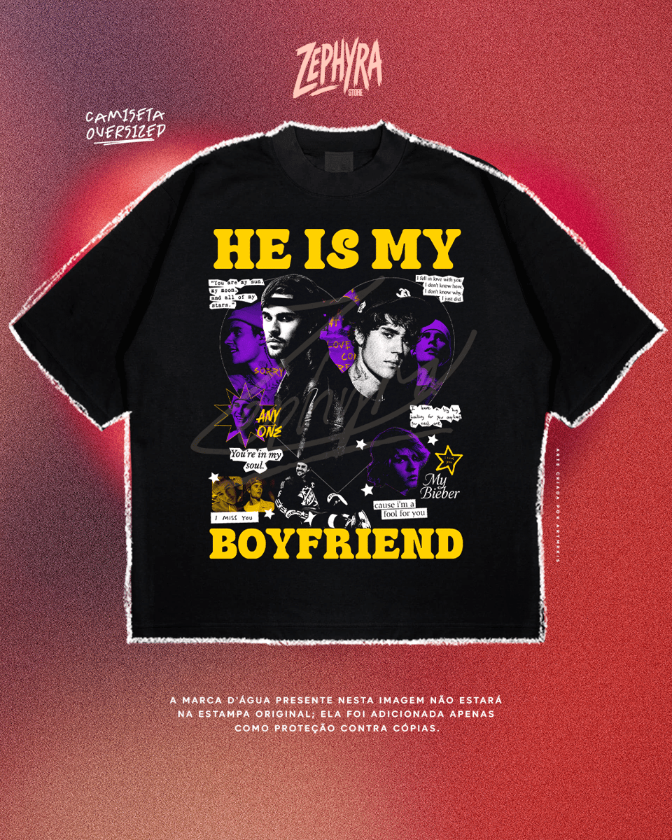 Nome do produto: Oversized  - He Is My - Justin Bieber