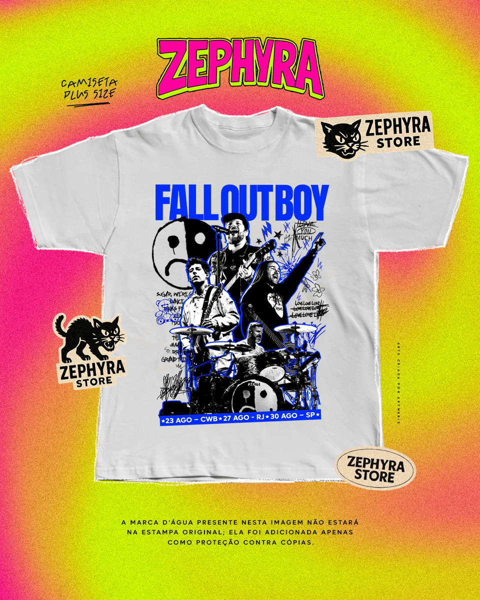 Nome do produto: Plus Size - Fall Out Boy - Tour