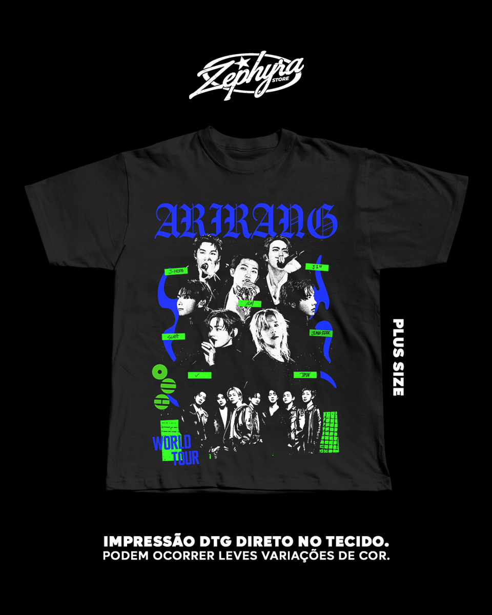Nome do produto: Plus Size  - BTS TOUR 