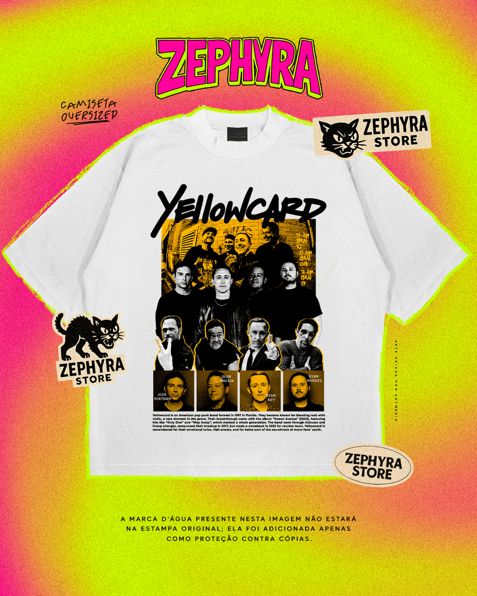Nome do produto: Oversized - Yellow Card - Tour