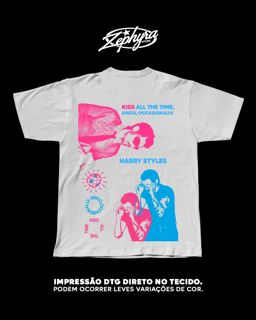 Nome do produto Tradicional - Harry Styles - Kiss  | Frente - Verso