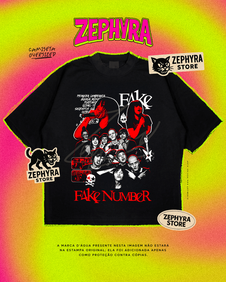 Nome do produto: Oversized - FAKE NUMBER - Tour