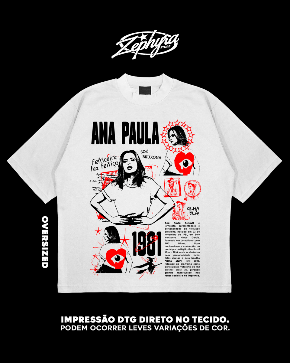 Nome do produto: Oversized -  Sou Bruxona - Ana Paula Renault