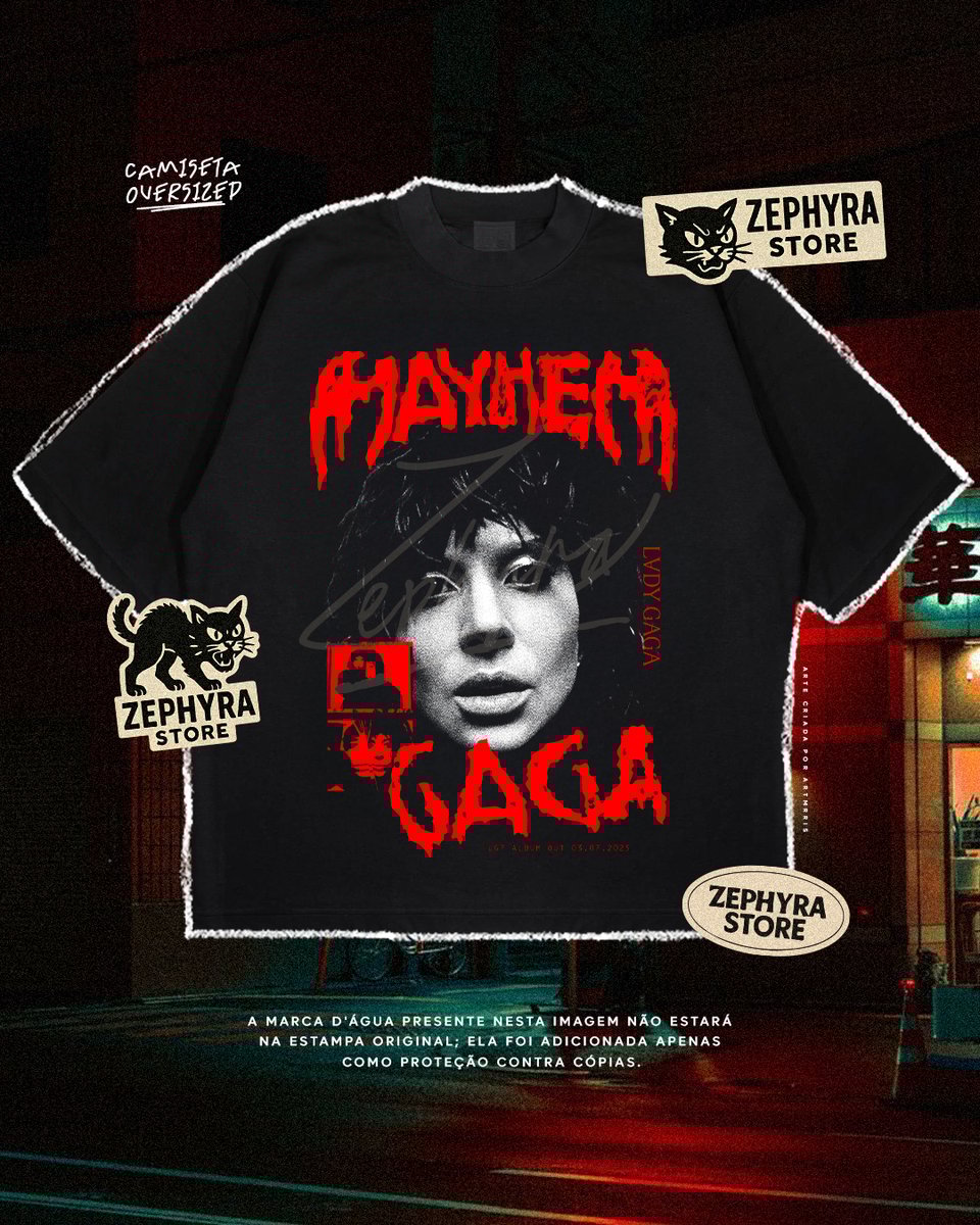 Nome do produto: Oversized - Mayhem - Lady Gaga