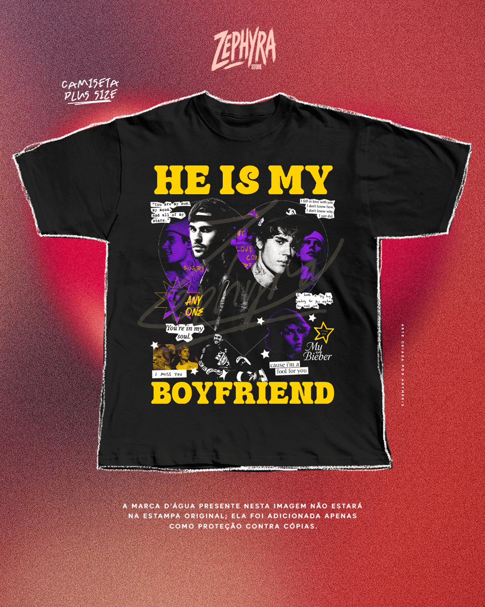 Nome do produto: Plus Size - He Is My - Justin Bieber