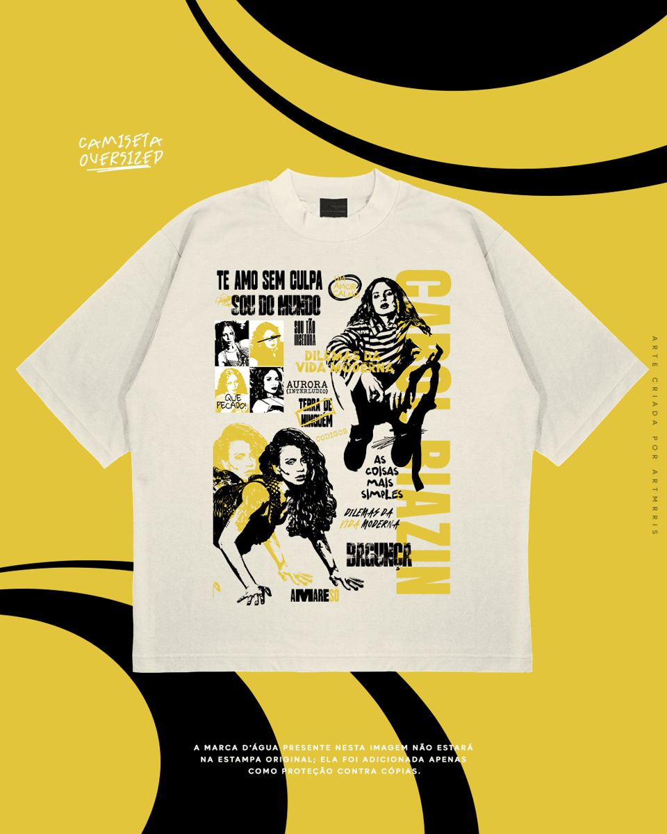 Nome do produto: Oversized - Carol Biazin - TE AMO SEM CULPA