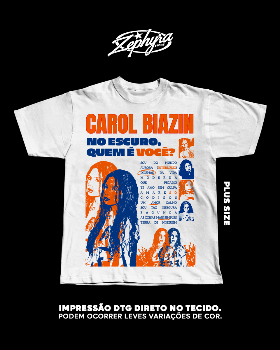 Nome do produto: Plus Size - NO ESCURO QUEM É VOCÊ?  - Carol Biazin