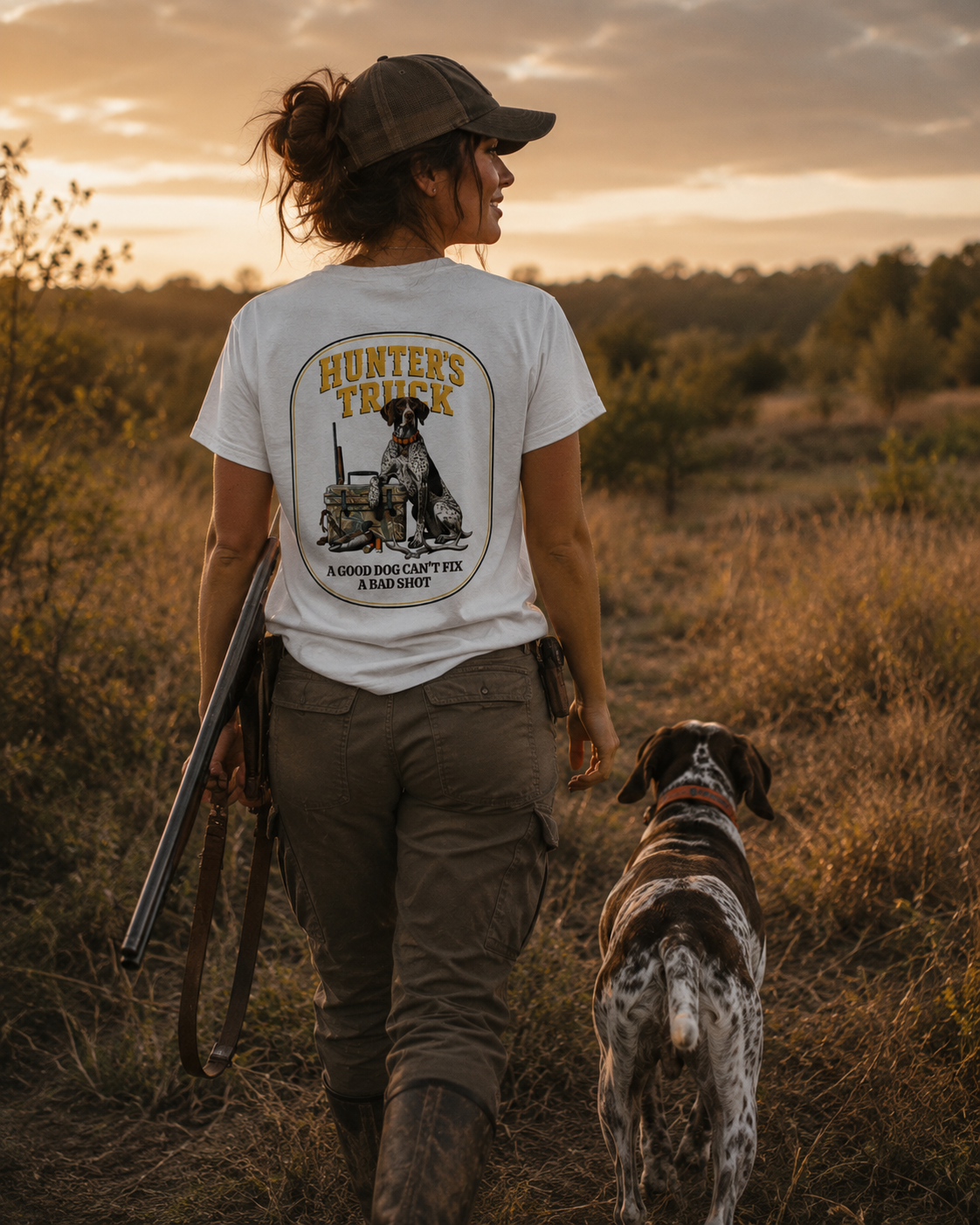 Camiseta HT Girl Good Dog, Bad Shot 