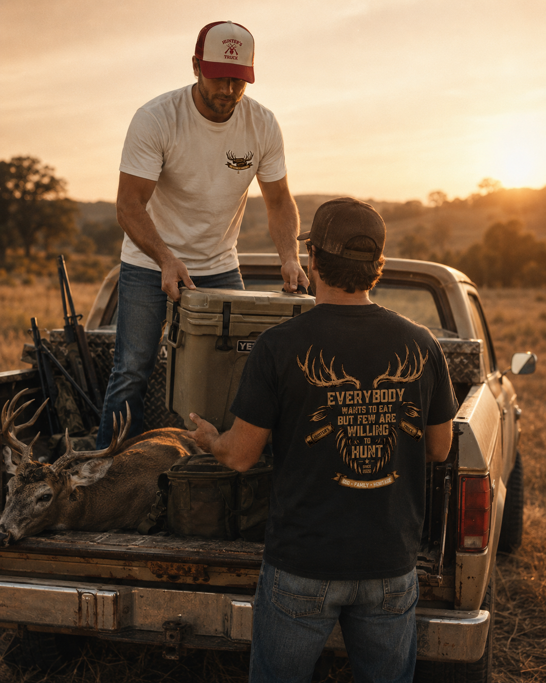 Camiseta HT Few are willing to hunt 