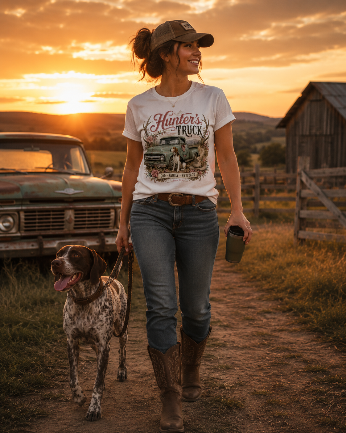 Camiseta HT Girl Hunter´s Truck 