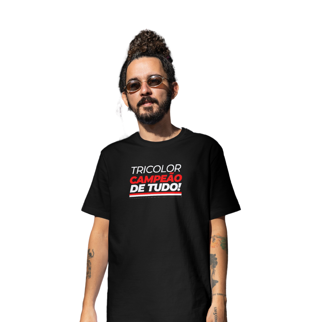 Nome do produto: CAMISA TRICOLOR CAMPEÃO DE TUDO!