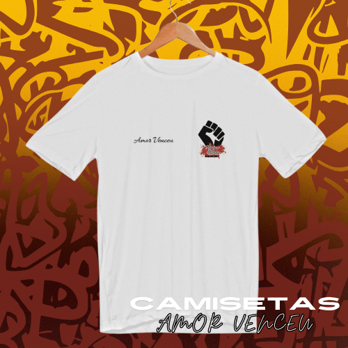 Camiseta Sport Dry UV Mais Amor Por Favor Protesto