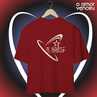 Nome do produto Camiseta Oversized A Sorte Te Encontra