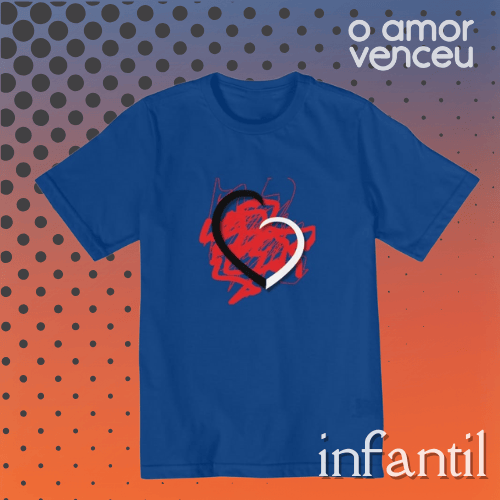 Nome do produto: Camiseta Quality Infantil Amor Livre