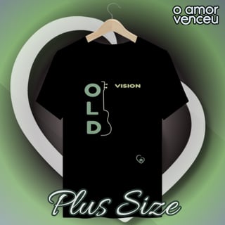 Camiseta Plus Size Old Vision Canções (Promoção)