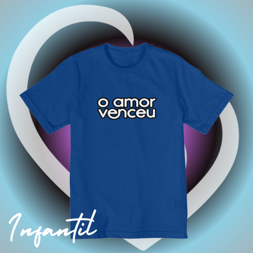 Nome do produto: Camiseta Quality Infantil Amor Venceu Loja
