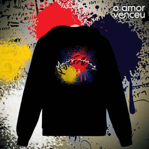 Nome do produto: Moletom Com Zíper Mais Amor Por Favor