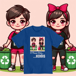 Nome do produto Camiseta Infantil Heróis JUREK Nosso Dom