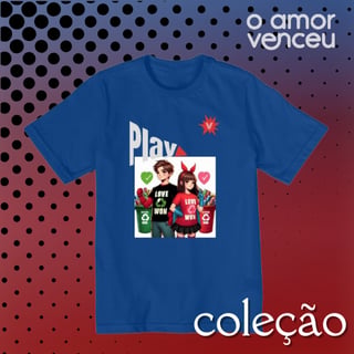 Camiseta Infantil Play Heróis JUventude