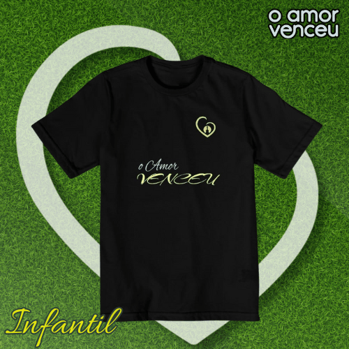 Nome do produto: Caniseta Quality Infantil Time Amor Venceu