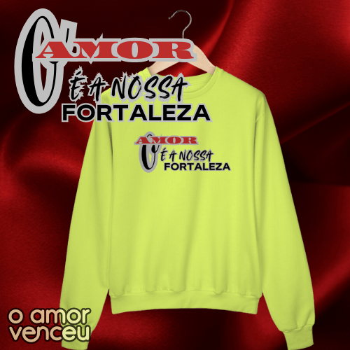Nome do produto: Moletom Fechado Nossa Fortaleza Família