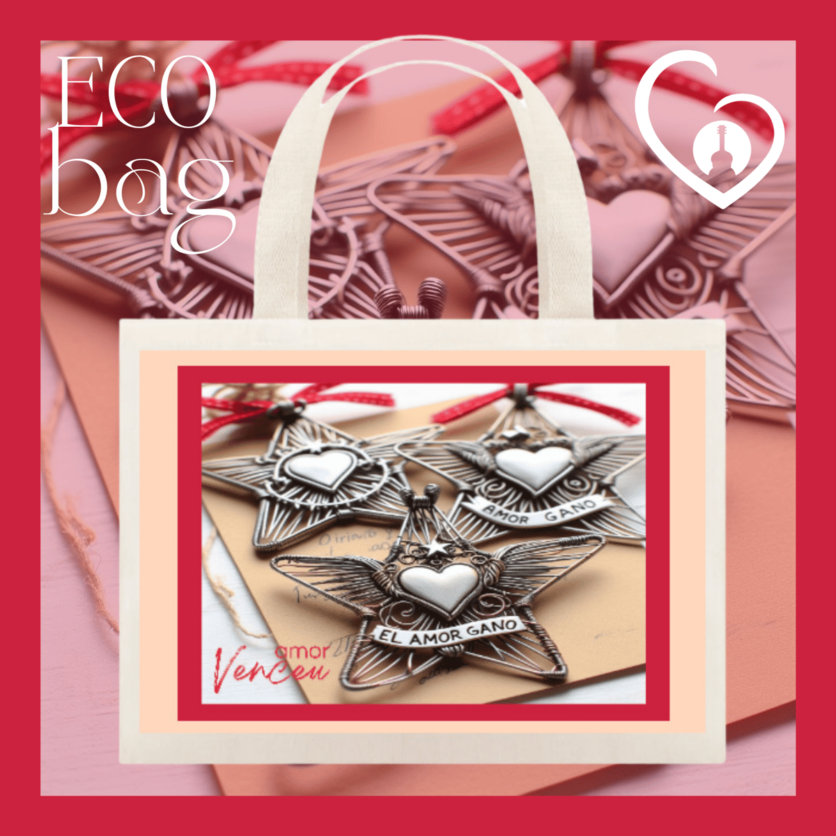 Nome do produto: Eco Bag El Amor Ganó