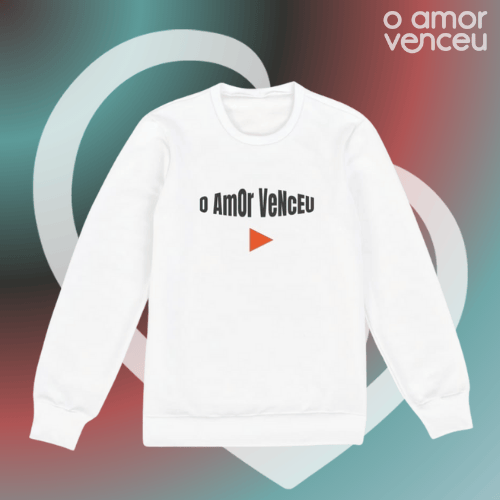 Nome do produto: Moletom Fechado Play O Amor Venceu
