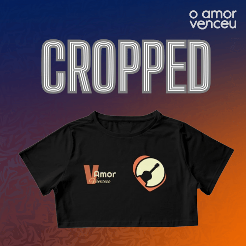 Nome do produto: Camisa Cropped Amor Venceu Toques