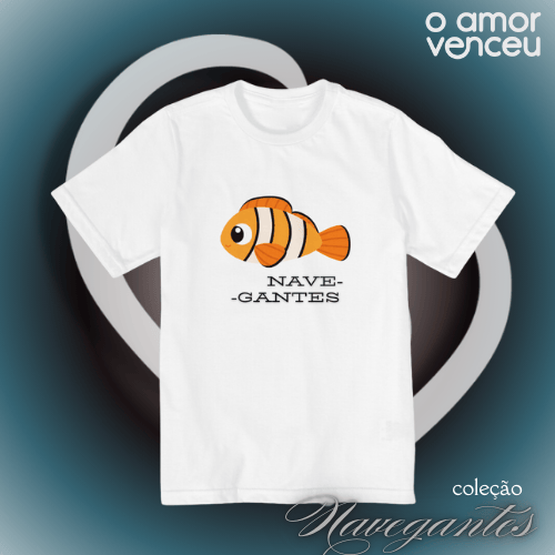 Nome do produto: Camiseta Quality Infantil Peixe Navegante