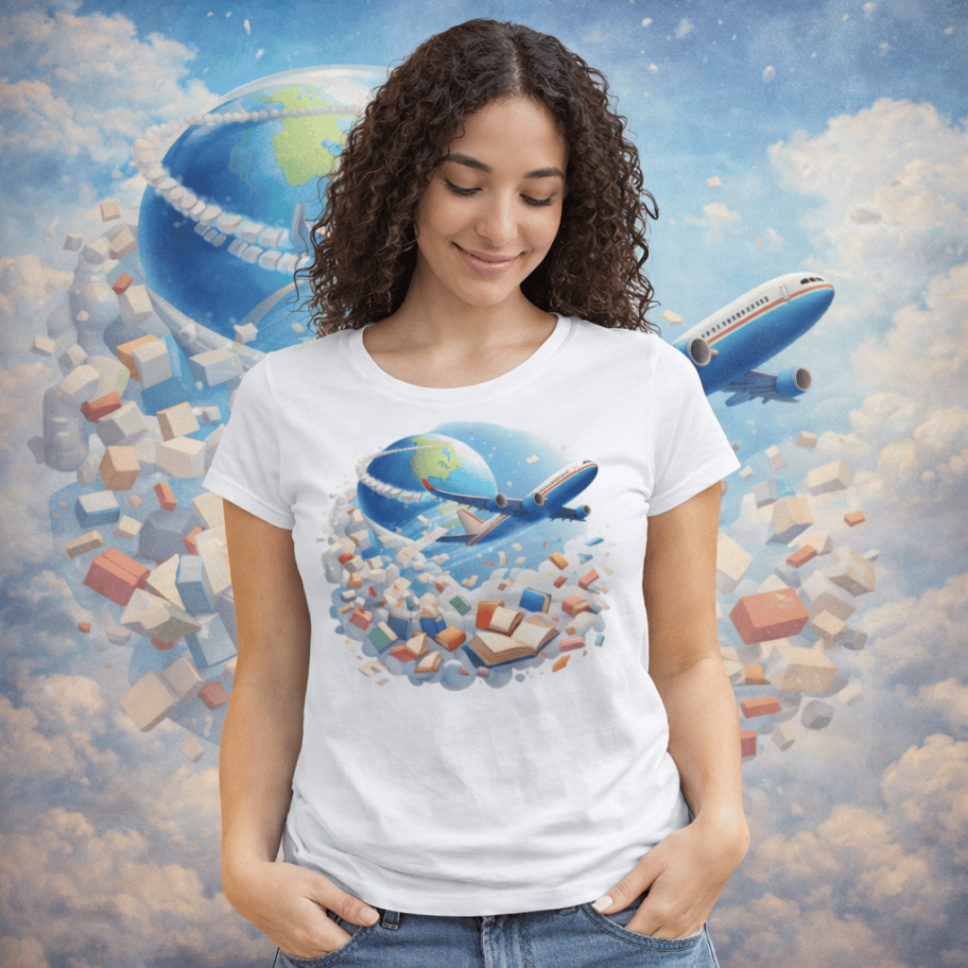 Nome do produto: Camiseta Feminina Viagem Literária