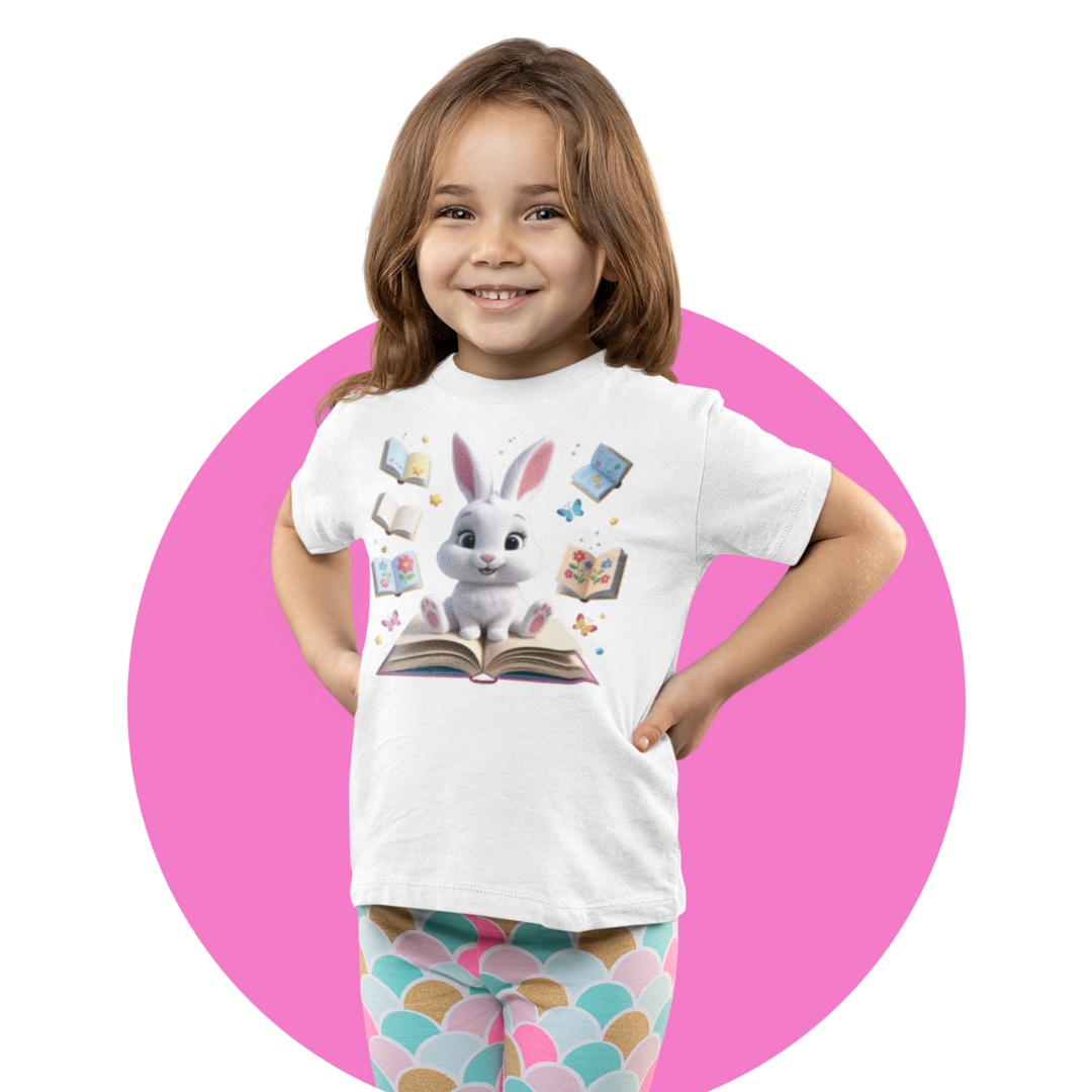 Camiseta Infantil A Coelha Que Amava Ler