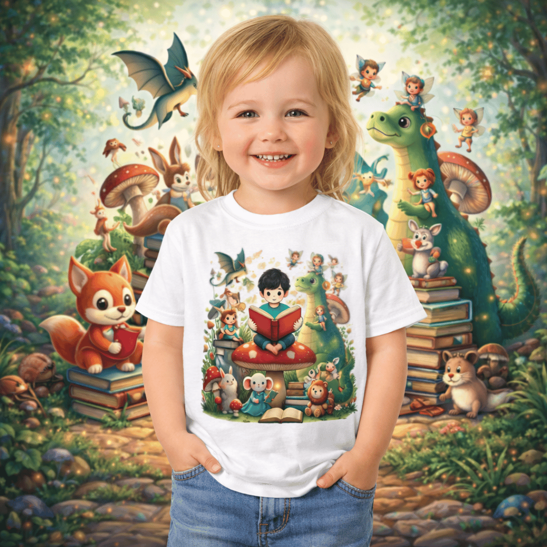 Nome do produto: Camiseta Infantil Incentivo a leitura