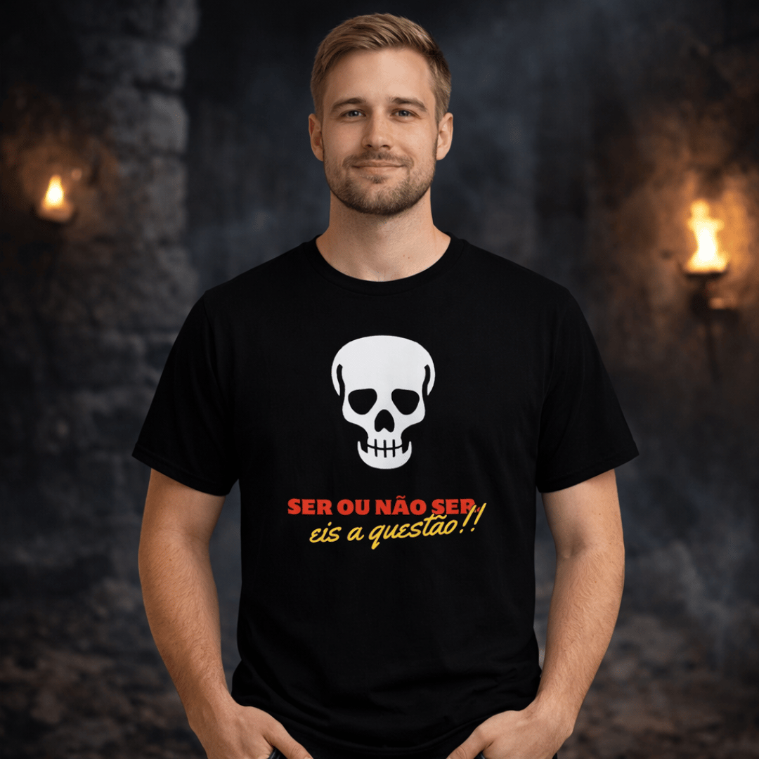 Nome do produto: Camiseta Ser ou Não Ser