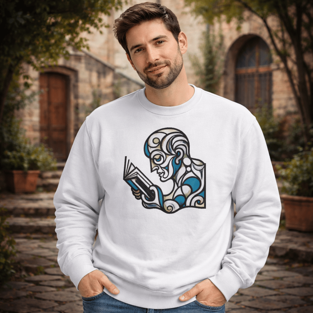 Nome do produto: Moletom Homem Leitor
