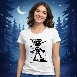 Camiseta Feminina Pinóquio