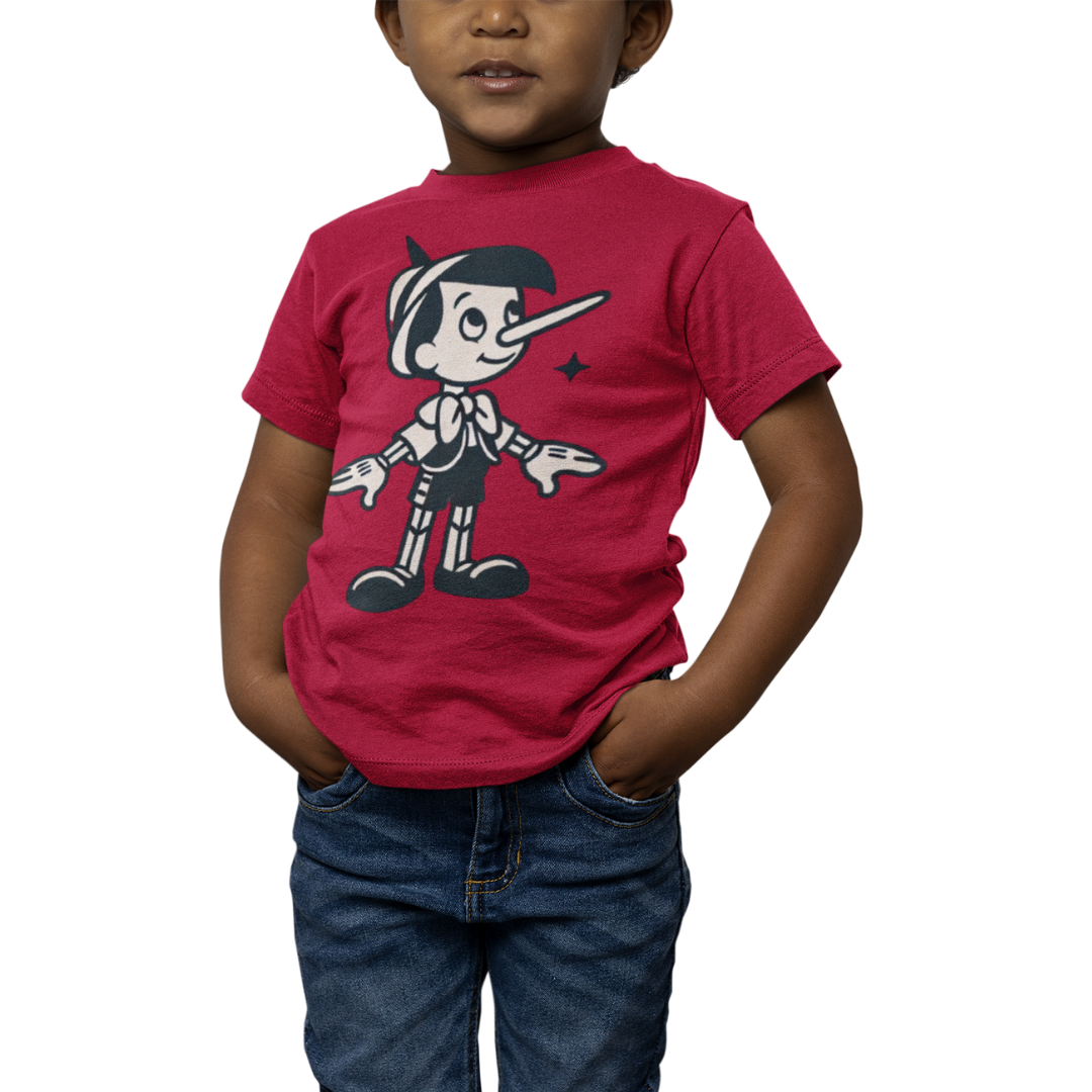 Nome do produto: Camiseta Infantil Pinóquio