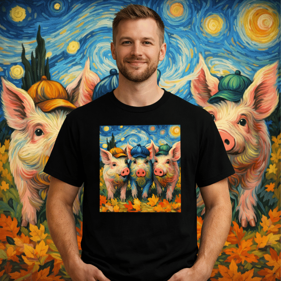 Nome do produto: Camiseta  Os Três Porquinhos