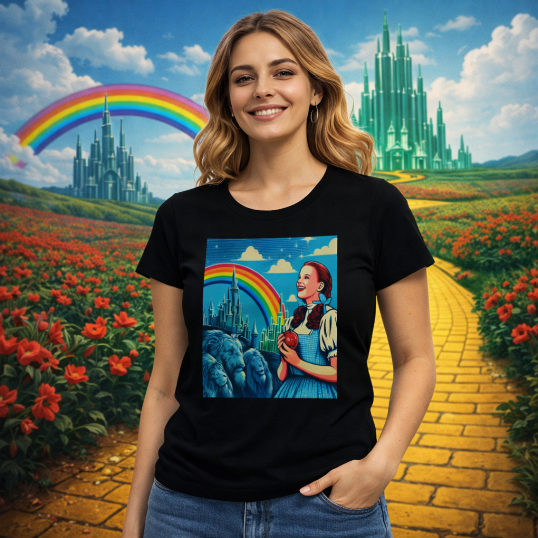 Nome do produto: Camiseta Feminina Mágico de OZ Art Pop