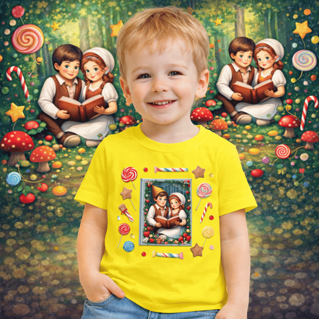 Nome do produto: Camiseta Infantil João e Maria
