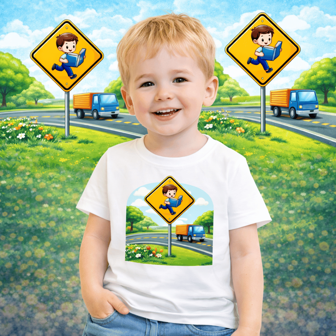 Nome do produto: Camiseta Infantil Explorando Novos Horizontes