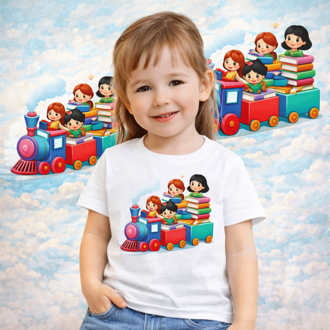Nome do produto: Camiseta Infantil Expresso da Leitura