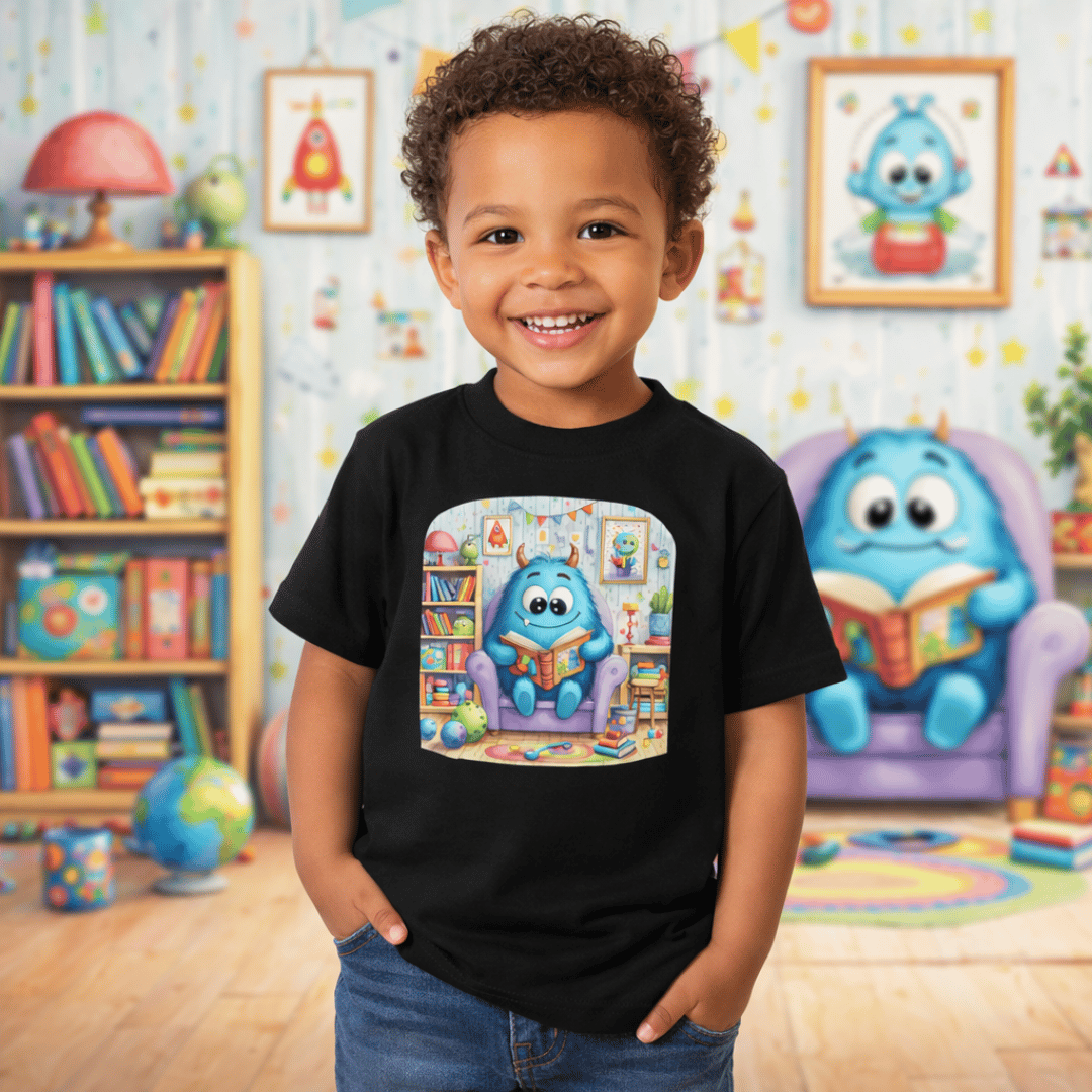 Nome do produto: Camiseta Infantil Monstrinho Leitor