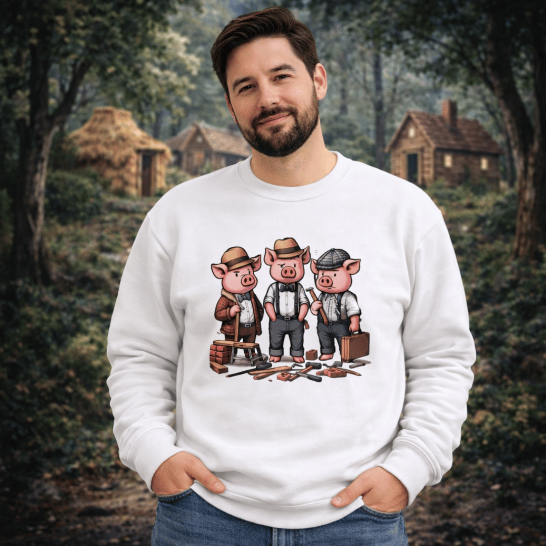 Nome do produto: Moletom Os Três Porquinhos